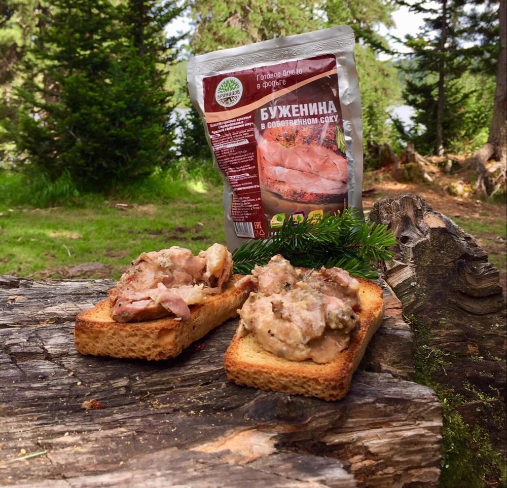 тушеная буженина в лесу